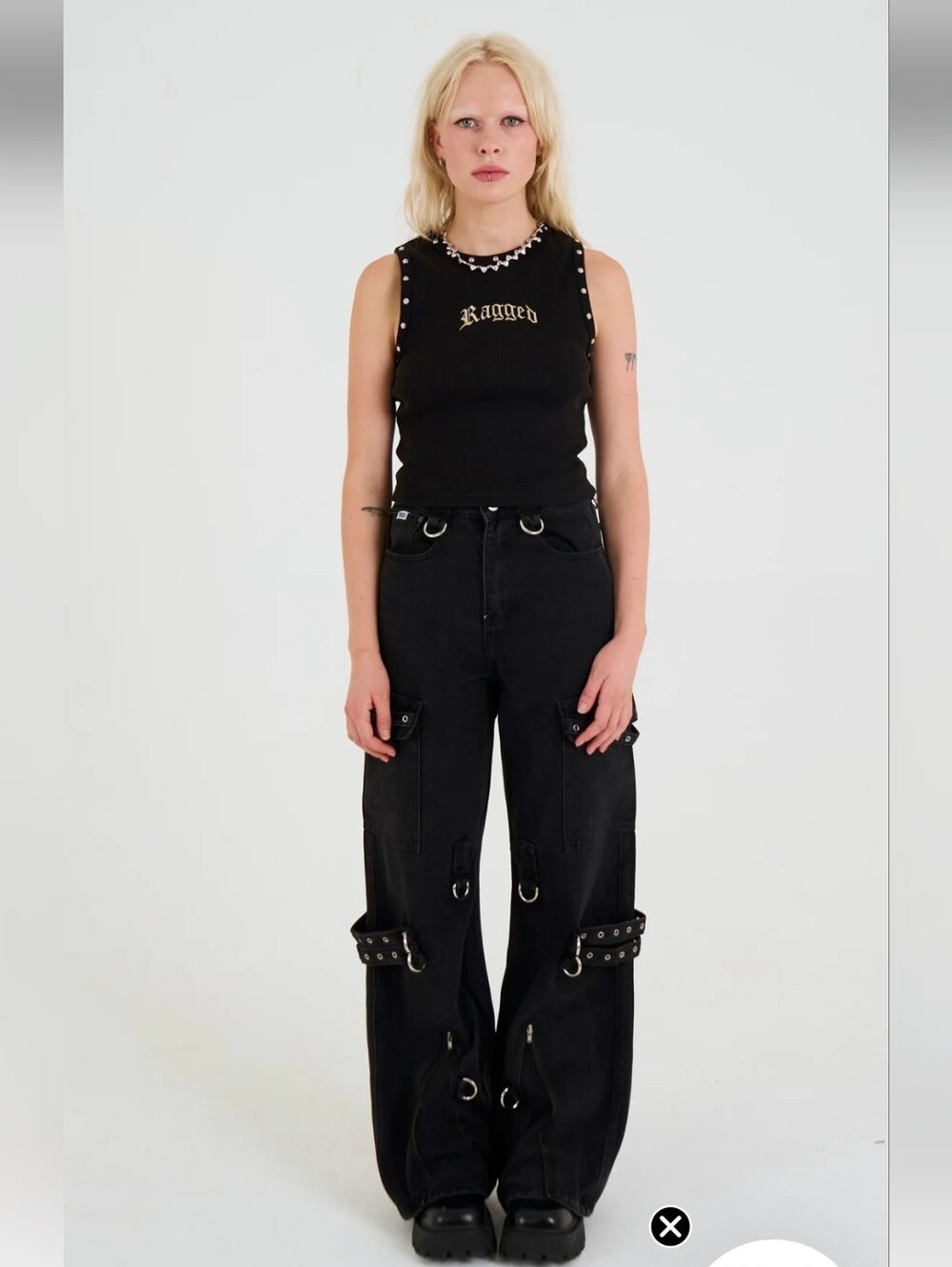 The Ragged Priest Bondage Baggy Hardware Jeans